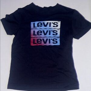 Levi's Blue Short Sleeve Tee with Logo Design
